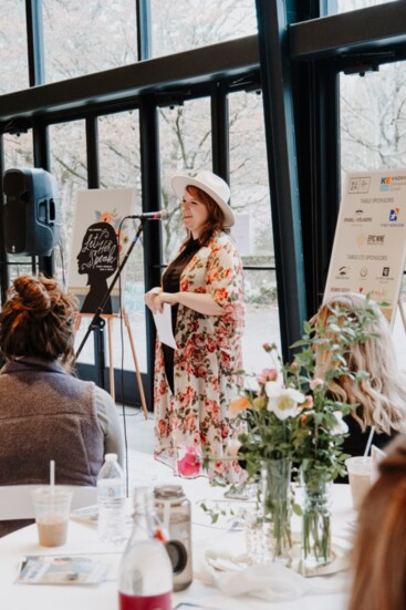 Catherine at the 2022 Women's Summit. Photo by Maranda Vandergriff.