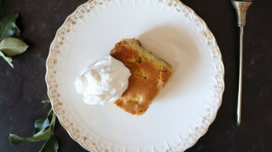 Spiced Apple Cake with Spiced Whipped Cream