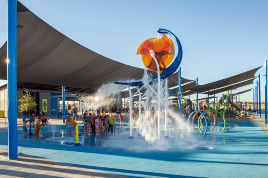 Splash pad at Pioneer Community Park