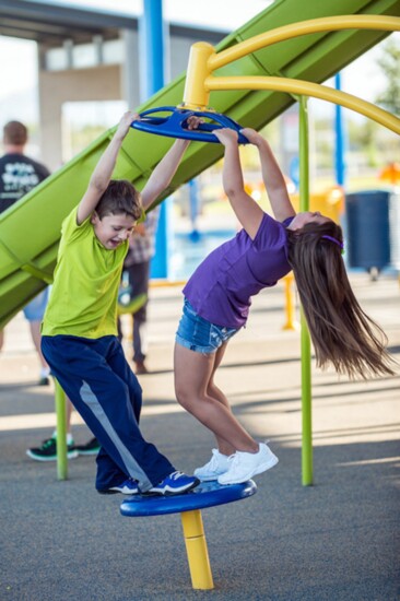 Covered playground at Pioneer Community Park