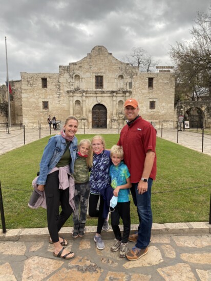 At the Alamo in San Antonio, Texas