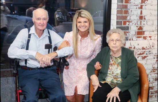 Jacy Hawkins and her precious grandparents Johnny and Linda Duke