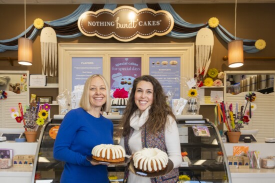 Sarah Smith, the manager of Nothing Bundt Cakes, and Traci Halky