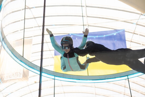 Indoor skydiving