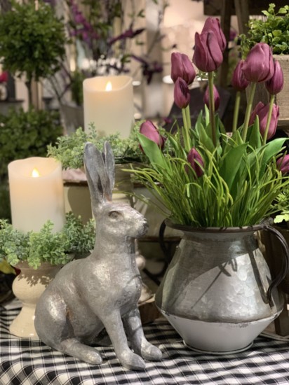 Plenty of spring decor at the White Hare