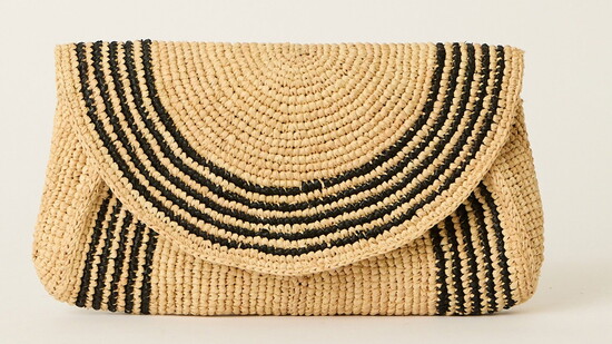 BTB LosAngeles, Lily Clutch Natural/Black 