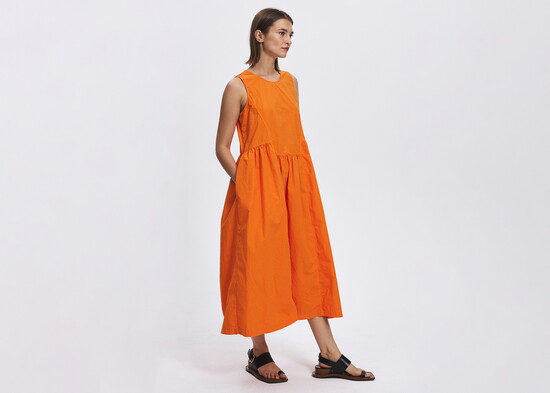 Fabiana Pigna, Sylvia Dress in Tangelo 