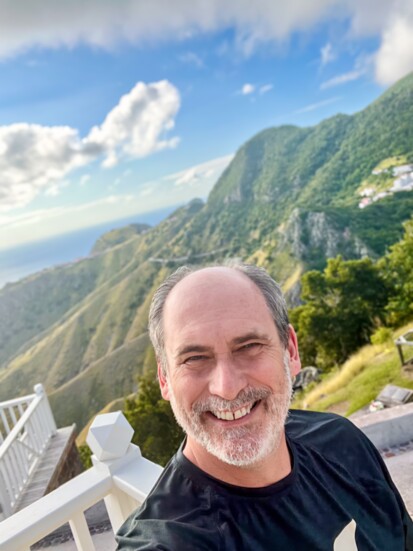 The view from Spyglass Villia on the Island of Saba.