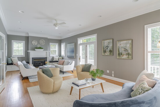 Staged space in Charlottesville. Photo Credit: Bennett Studio