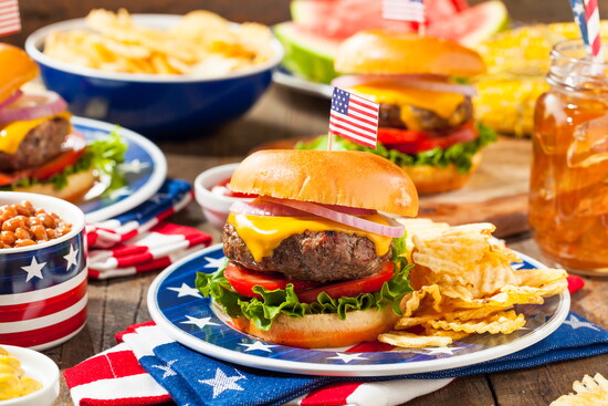 All-American Hickory-Smoked Cheeseburgers