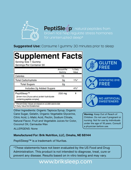 brik gummies offer a melatonin free, sleep solution