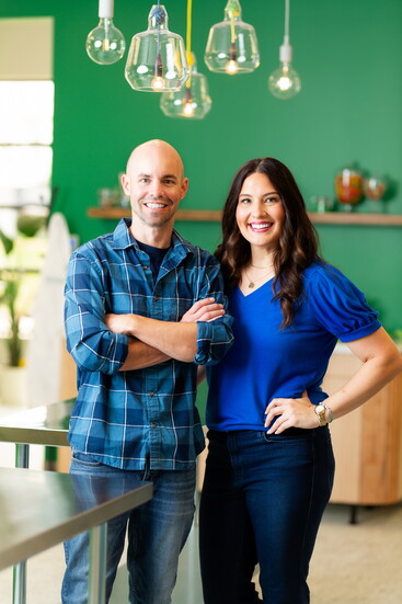 Brik creators, husband and wife team, Scott Utech and Tessa Porter