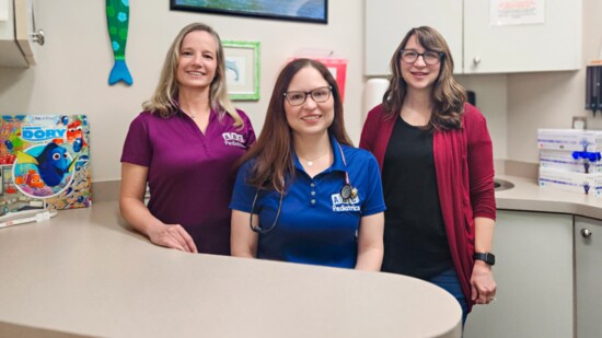 Left to Right: Owners of ABC Pediatrics, Dr. Tereasa Ballay, Dr. Deanna Smoak, and Dr. Jamie Wallace