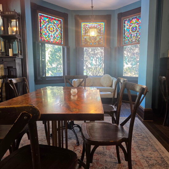 A dining space in the Vandiver Inn. Photo Credit: Jennifer Waldera