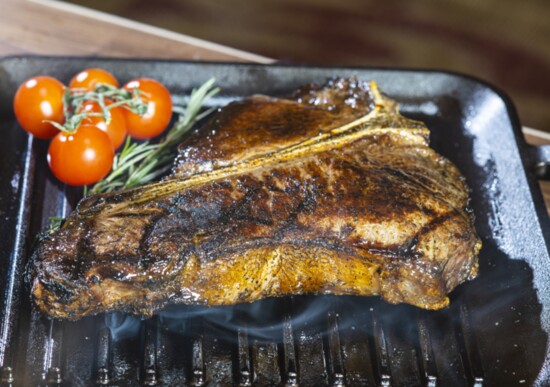 SC Prime Steakhouse and Bar tempts with its charbroiled steak. 