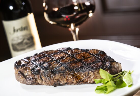 USDA Prime New York cut is one of the many delectable steaks offered by SC Prime Steakhouse and Bar.