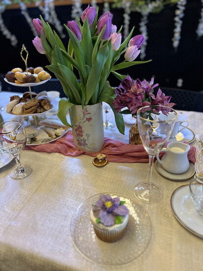 A table setting for tea. Photo courtesy of MJ Padilla. 