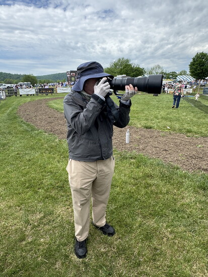 Douglas Lees behind the camera. Photo courtesy of Douglas Lees
