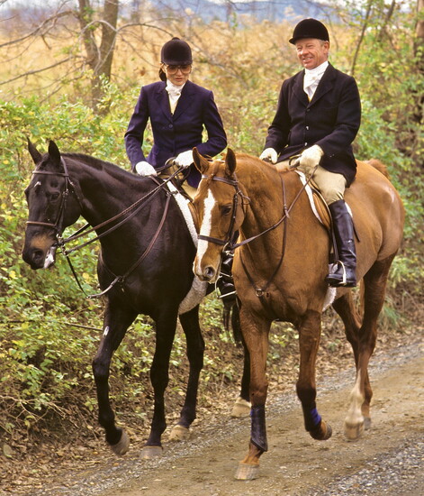 Jacqueline Kennedy Onassis and Great Meadow founder Nick Arundel in the late 1980s. Douglas Lees Photo