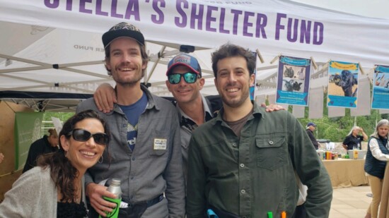 Jenn Terra at Stella's Shelter Fund booth at a Sun Valley Pavilion concert