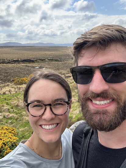 Evan and Claire Kluth in Ireland