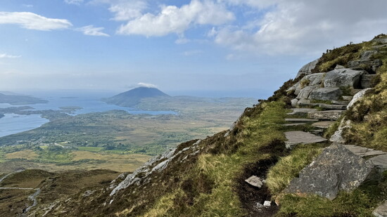 Diamond Hill hike in Connemara National Park, Ireland