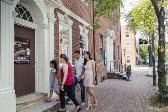 Family at Gadsby's Tavern. Photo Credit: Kristian Summerer