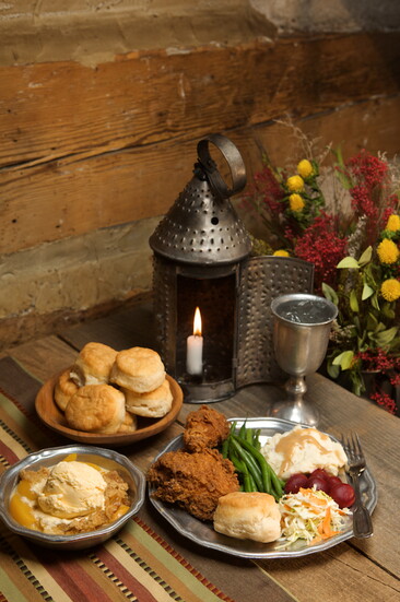 A meal at Michie Tavern. Photo courtesy of Michie Tavern