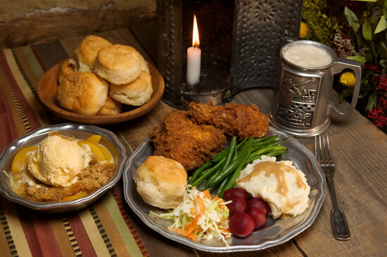 A meal at Michie Tavern. Photo courtesy of Michie Tavern. 