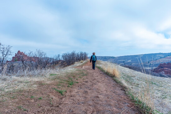 Hiking on Carpenter Peak Trail in Roxborough State Park