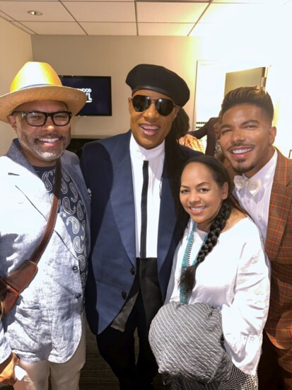 Steve Mackey, Stevie Wonder, Linda Mackey, Stevie Mackey