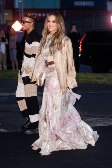 Stevie Mackey and Jennifer Lopez