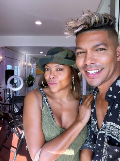 Taraji B. Henson and Stevie Mackey