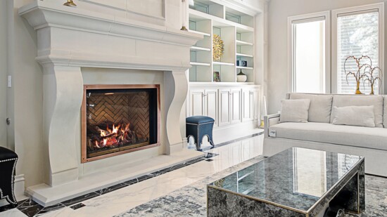 Cast stone works beautifully inside a home, especially for unique mantels and fireplaces.