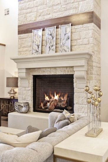 Renaissance Cast Stone creates stone fireplace surrounds.