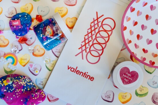 Art Project Memphis has the perfect happies for your smaller valentines. Head to RSVP Stationers for flair.
