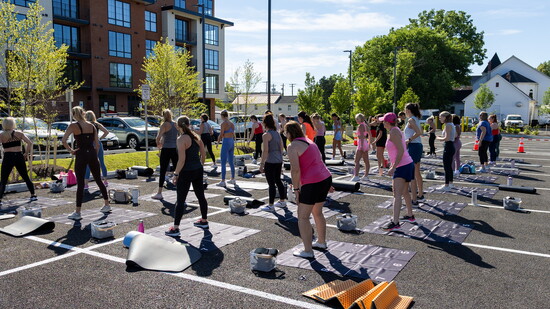 PVOLVE wellness event. Photo Credit: Katelyn O’Connor, KBO Creative Co. 
