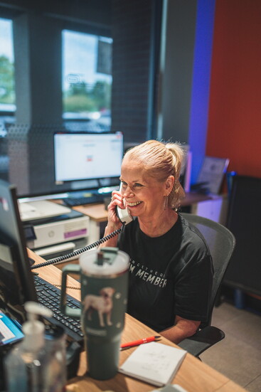 Kay Scamen always has a smile on her face!