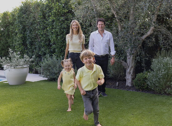 Yuill with her husband, Braden, and their two kids