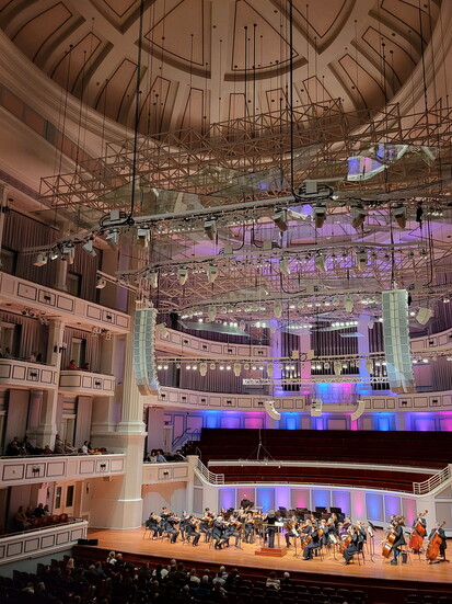CSO on stage at Palladium Love Letters. / Photo by Nancy Heck