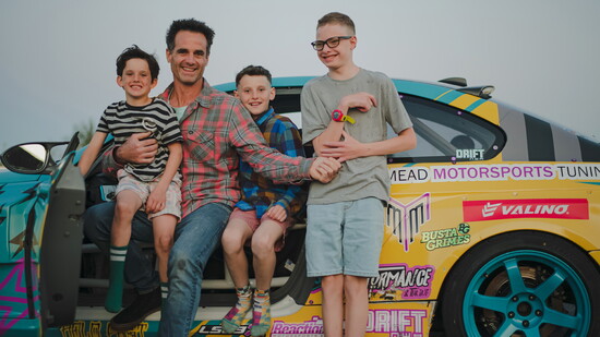 Groff men: Saylor (8), Jef, Harlow (11), Koah (13)