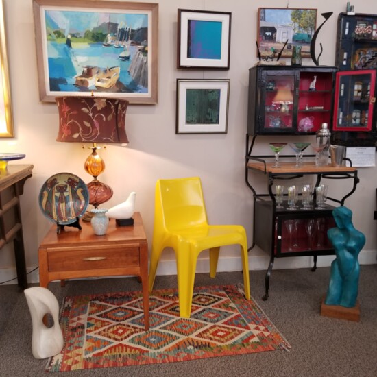 Artwork, furniture, and other home goods at Consignment House Gallery Photo credit: Geoff Robinson
