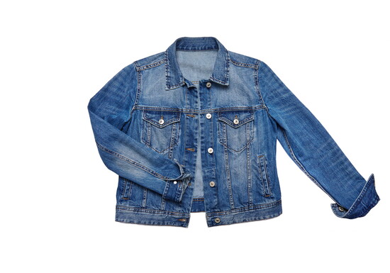 Denim jacket. 