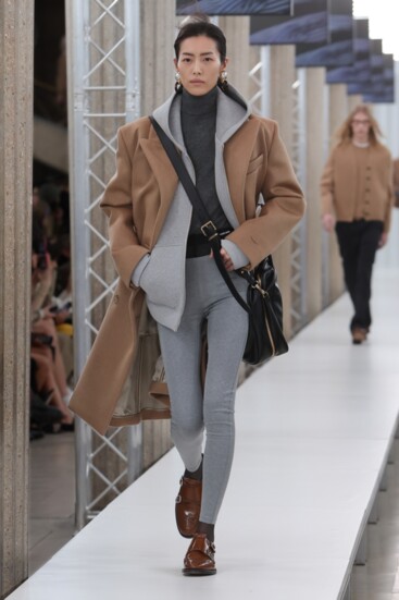 Fall 2023 trends take their cue from the runway, like this one from Miu Miu. Photo courtesy of Miu Miu.