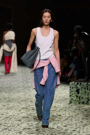 Style inspiration from the Bottega Veneta runway. Photo courtesy of Bottega Veneta.