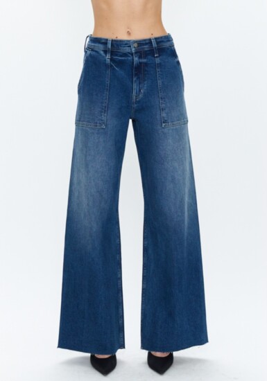 Pistola High-Waist Wide-Leg Trouser Jeans, Guys N Gals, West Bloomfield (shopguysngals.com).