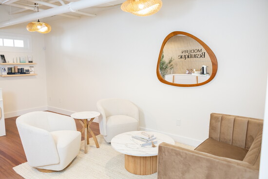 Modern Beautique waiting area