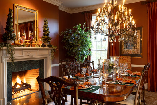 Dining room at the Belle Terre Estate. Photo Credit: Jackson Smith - The Smiths Photography