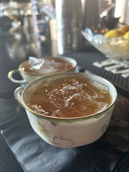 Prohibition-style tea cups tie back to an earlier age