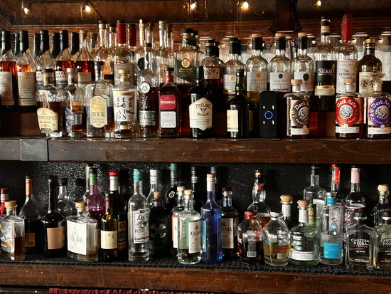 A wall of bourbon (plus +) at The Still.